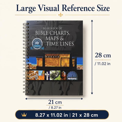 Bible Study Guide with Charts Maps & Timelines, Christian Workbook & Biblical History Reference Book, Scripture Learning Companion, Bible Study Resource for Men Women, Church Groups, Homeschool, Sunday School & Religious Education