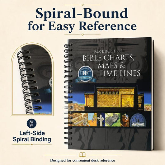 Bible Study Guide with Charts Maps & Timelines, Christian Workbook & Biblical History Reference Book, Scripture Learning Companion, Bible Study Resource for Men Women, Church Groups, Homeschool, Sunday School & Religious Education