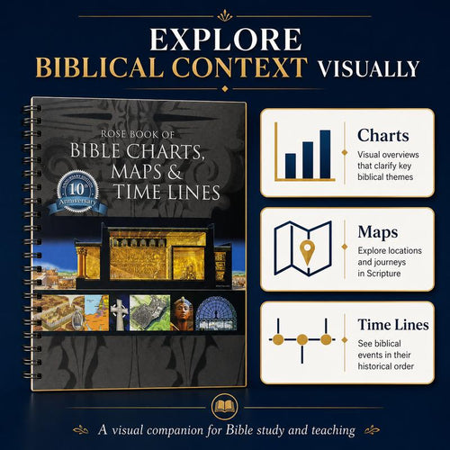 Bible Study Guide with Charts Maps & Timelines, Christian Workbook & Biblical History Reference Book, Scripture Learning Companion, Bible Study Resource for Men Women, Church Groups, Homeschool, Sunday School & Religious Education
