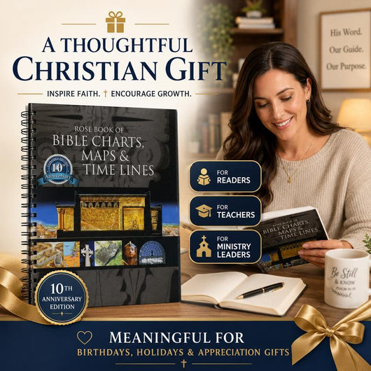 Bible Study Guide with Charts Maps & Timelines, Christian Workbook & Biblical History Reference Book, Scripture Learning Companion, Bible Study Resource for Men Women, Church Groups, Homeschool, Sunday School & Religious Education